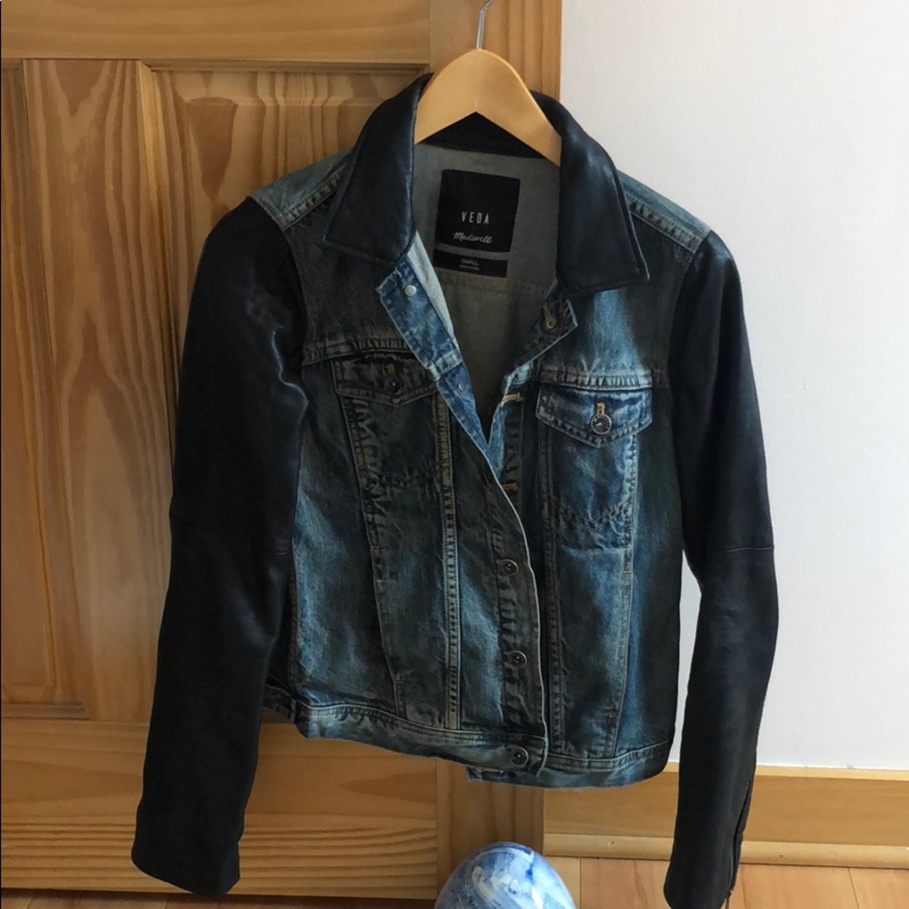 Madewell  Veda denim and leather jacket